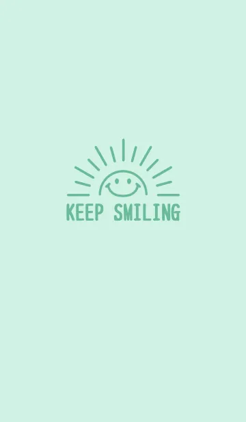 [LINE着せ替え] KEEP SMILING【GREEN】の画像1