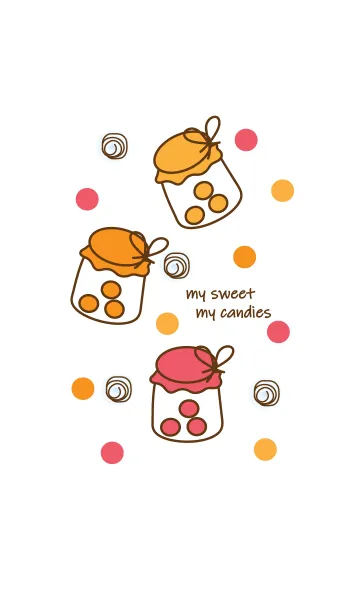 [LINE着せ替え] My sweet my candies 4の画像1