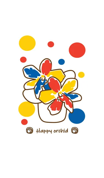 [LINE着せ替え] Paintintg orchid 3の画像1