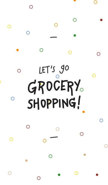 [LINE着せ替え] Let's go Grocery Shopping！の画像1