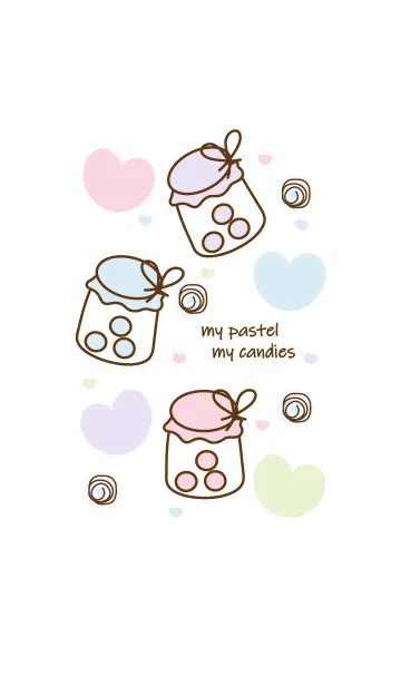 [LINE着せ替え] Sweet pastel candies 4の画像1