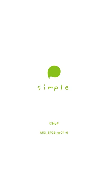 [LINE着せ替え] A53.26_グリーン4-6の画像1