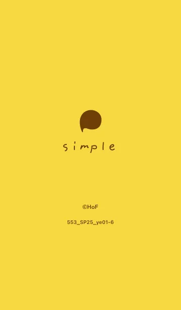 [LINE着せ替え] 553.25_イエロー1-6の画像1