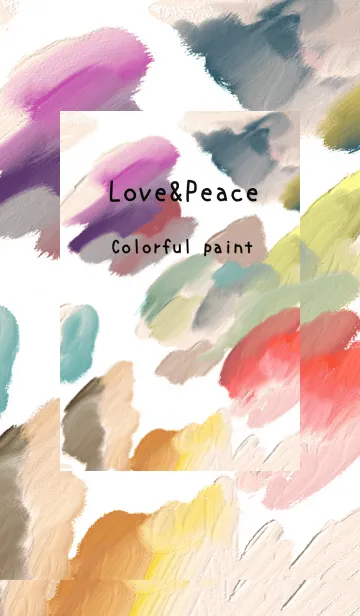 [LINE着せ替え] 油絵アート【colorful paint 1】の画像1