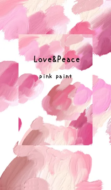 [LINE着せ替え] 油絵アート【pink paint 4】の画像1