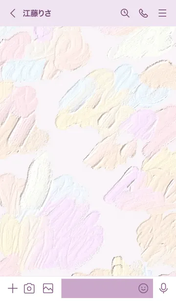 [LINE着せ替え] 油絵アート【pastel  paint 7】の画像3