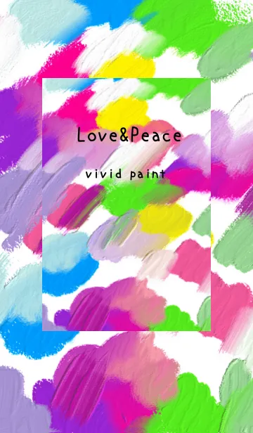 [LINE着せ替え] 油絵アート【vivid paint 9】の画像1