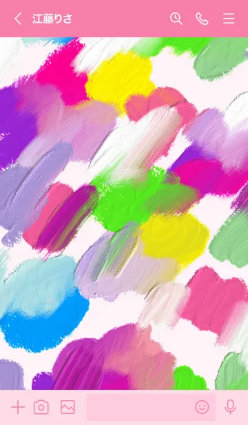 [LINE着せ替え] 油絵アート【vivid paint 9】の画像3