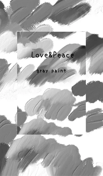 [LINE着せ替え] 油絵アート【gray paint 10】の画像1