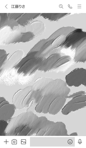 [LINE着せ替え] 油絵アート【gray paint 10】の画像3