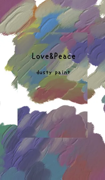 [LINE着せ替え] 油絵アート【dusty paint 12】の画像1