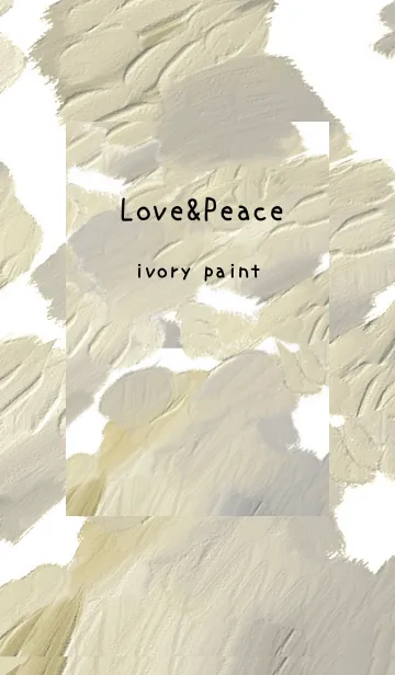 [LINE着せ替え] 油絵アート【ivory paint 13】の画像1