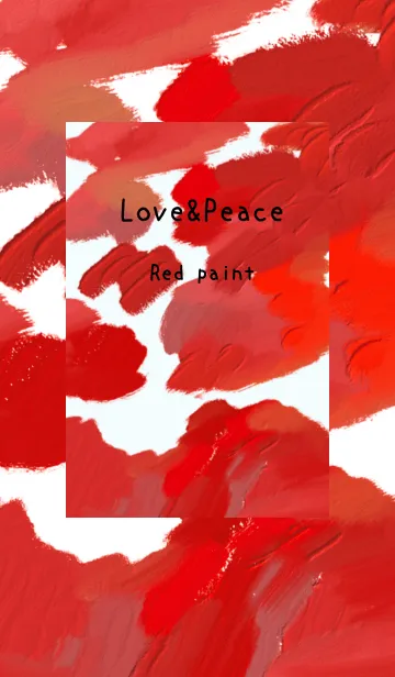 [LINE着せ替え] 油絵アート【red paint 16】の画像1