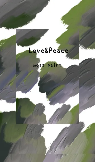 [LINE着せ替え] 油絵アート【moss paint 22】の画像1