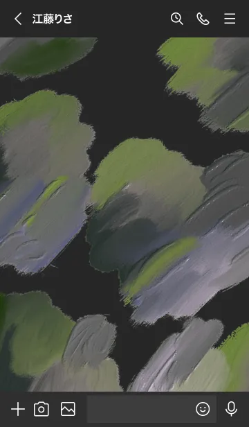 [LINE着せ替え] 油絵アート【moss paint 22】の画像3
