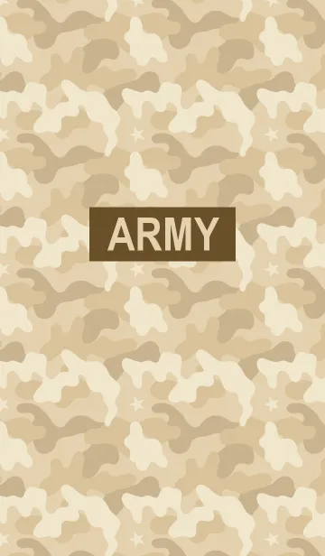 [LINE着せ替え] ARMY CAMO【ベージュ】の画像1