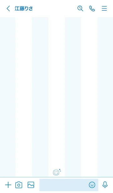 [LINE着せ替え] 大人可愛いスマイル星＊ブルーの画像3