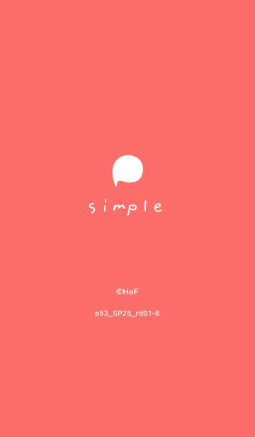 [LINE着せ替え] a53.25_レッド1-6の画像1