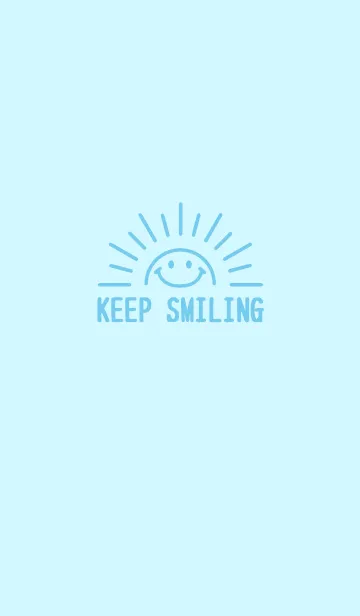 [LINE着せ替え] KEEP SMILING【SKY BLUE】の画像1