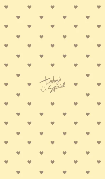 [LINE着せ替え] 大人ハート イエロー2の画像1