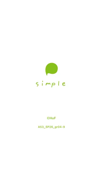 [LINE着せ替え] A53.26_グリーン4-9の画像1