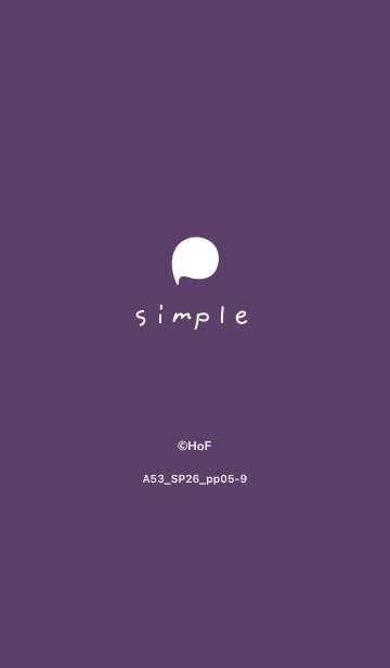 [LINE着せ替え] A53.26_パープル5-9の画像1