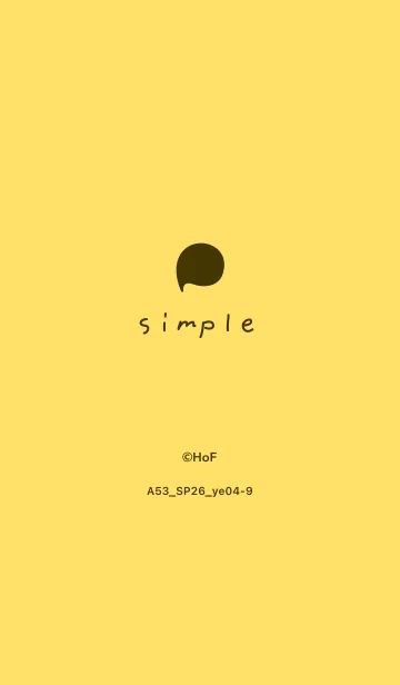 [LINE着せ替え] A53.26_イエロー4-9の画像1