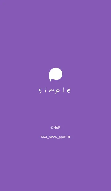 [LINE着せ替え] 553.25_パープル1-9の画像1