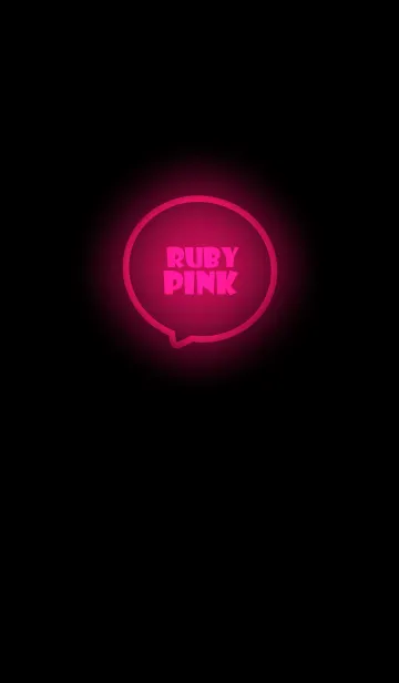 [LINE着せ替え] Ruby  Pink Neon Theme Ver.3 (JP)の画像1