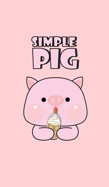 [LINE着せ替え] Simple Cutie Pig Pig  Theme (JP)の画像1