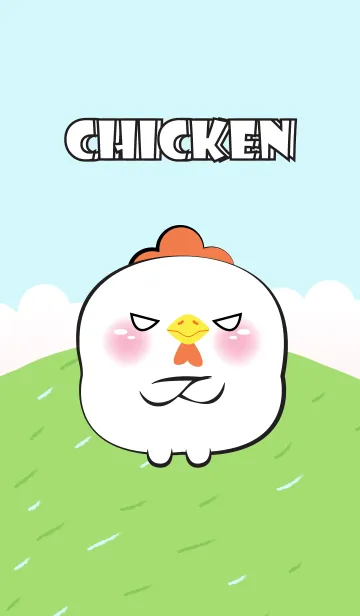 [LINE着せ替え] Cute Chubby White Chicken  Theme (JP)の画像1