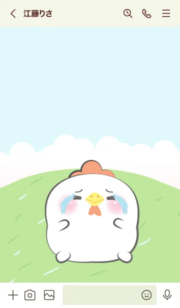 [LINE着せ替え] Cute Chubby White Chicken  Theme (JP)の画像3