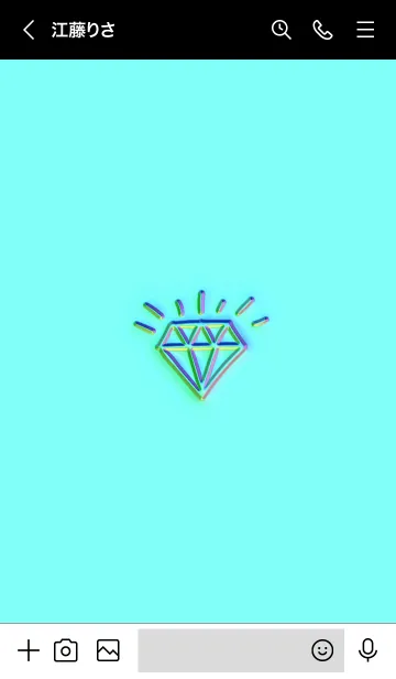 [LINE着せ替え] ザ ダイアモンド グラデーション 73の画像3