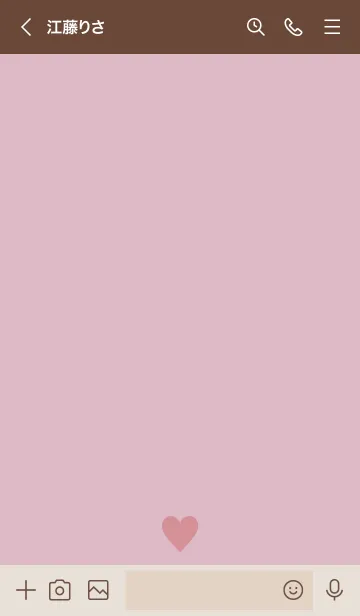 [LINE着せ替え] Simple Heart Dusky Pink.MEKYM 6の画像3