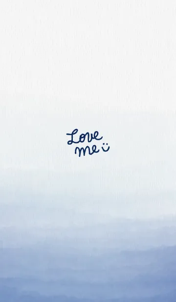 [LINE着せ替え] 水彩グラデーション青 スマイル14の画像1