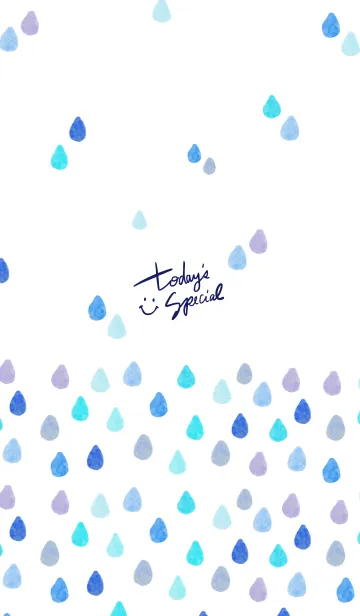 [LINE着せ替え] スマイル たくさん雫2の画像1