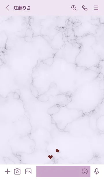 [LINE着せ替え] ～大人女子の大理石♥パープル16～の画像3