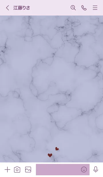 [LINE着せ替え] ～大人女子の大理石♥パープル14～の画像3