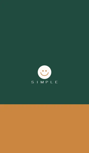 [LINE着せ替え] シンプル（brown green)V.931の画像1
