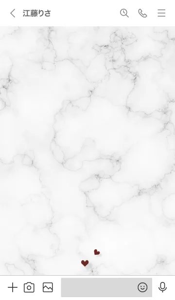 [LINE着せ替え] ～大人女子の大理石♥ホワイト3～の画像3