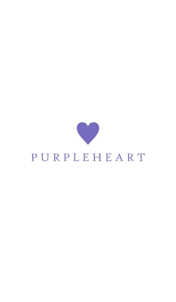 [LINE着せ替え] PURPLE HEART WHITE - 2 -の画像1