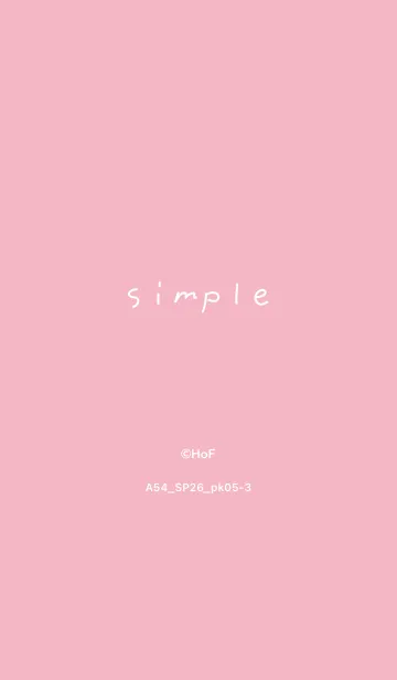 [LINE着せ替え] A54.26_ピンク5-3の画像1