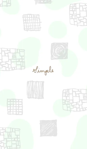 [LINE着せ替え] おしゃれ グレー四角25の画像1