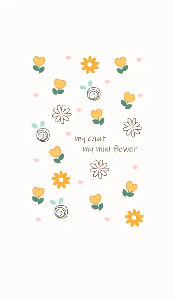 [LINE着せ替え] Mini yellow flowers 10の画像1