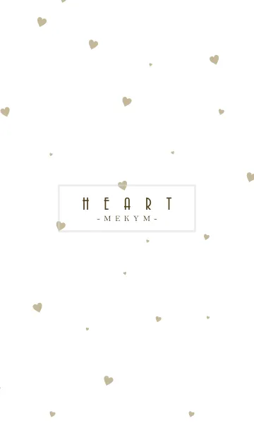 [LINE着せ替え] HEART-Beige MEKYM 17の画像1