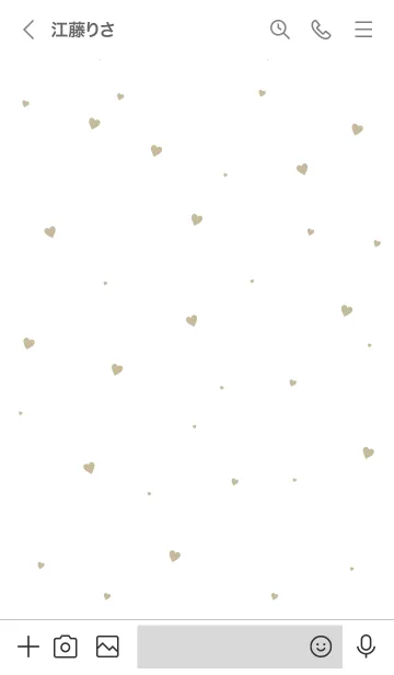 [LINE着せ替え] HEART-Beige MEKYM 17の画像3