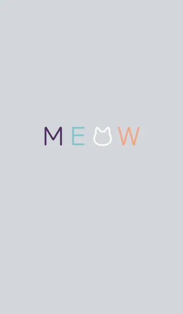 [LINE着せ替え] MEOW[Light Gray]の画像1