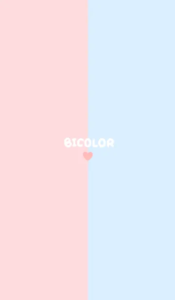 [LINE着せ替え] BICOLOR/ピンクとライトブルーの画像1