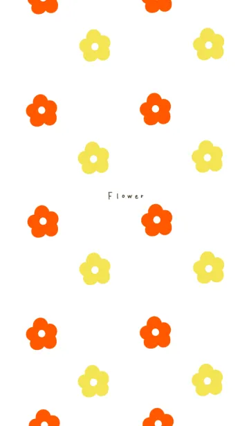 [LINE着せ替え] ビタミンカラーとお花。の画像1