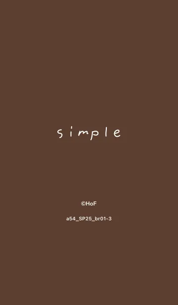 [LINE着せ替え] a54.25_ブラウン1-3の画像1